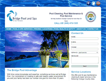 Tablet Screenshot of bridgepoolandspa.com